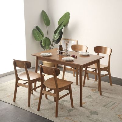Classic Dining Room Furniture Collection Solid Wood Rubber Chairs Dining Chairs with Modern Design