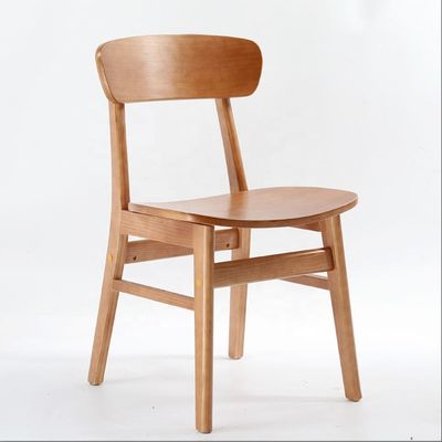 Classic Dining Room Furniture Collection Solid Wood Rubber Chairs Dining Chairs with Modern Design