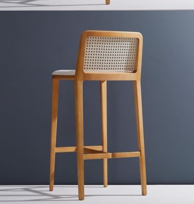 Commercial Furniture Wood Bar Chair Rattan Chairs Stool for Modern Style and Sale