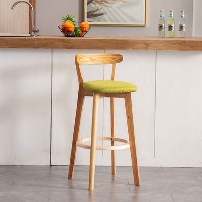 Modern Design High Wooden Mini Bar Stool in Direct with PU/Fabric Seat
