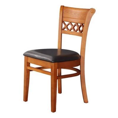 Modern Solid Wood High Back Dining Chair Blend of Style and Comfort