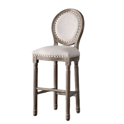Customizable Seat Height Wood High Bar Chair for Bar Furniture W49.5*D49*H99.5CM