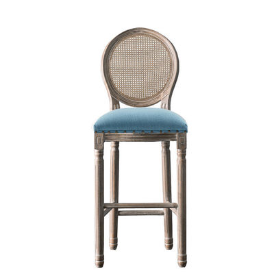 Customizable Seat Height Wood High Bar Chair for Bar Furniture W49.5*D49*H99.5CM