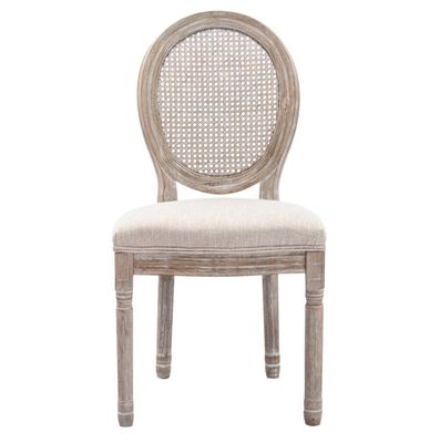 Rubber Wood Frame Material Nordic Upholstery Banquet Louis Chair for Living Room Weddings