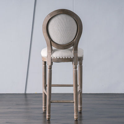 Customizable Seat Height Wood High Bar Chair for Bar Furniture W49.5*D49*H99.5CM