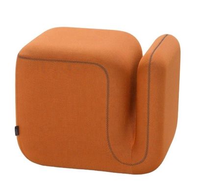 Home Furniture Ottoman Stool with Fabric Cover OEM Service Accepted Space Saving Multi-Purpose Design