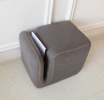 Home Furniture Ottoman Stool with Fabric Cover OEM Service Accepted Space Saving Multi-Purpose Design