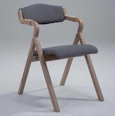 Durable and Stylish Nordic Folding Wood Restaurant Dining Chairs in Northeast Ash with Weight Limit of 150K