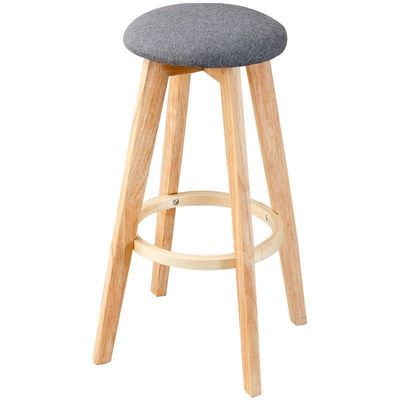 Commercial Furniture Modern Design Solid Wood Bar Stool High Chair for Bar