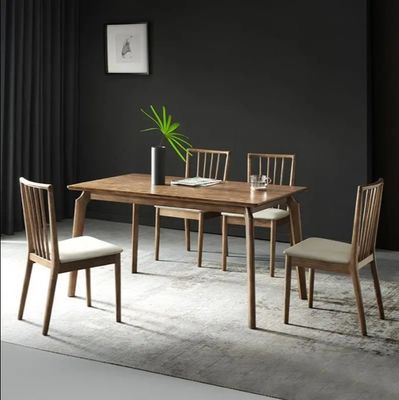 Contemporary Design High Back Upholstered Dining Chair Made of Ash Wood for Restaurant and Hotel