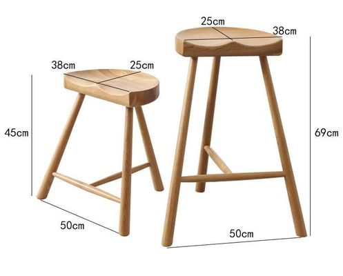 Modern High Chair Design Solid Wood Bar Stool for Pub  L-62
