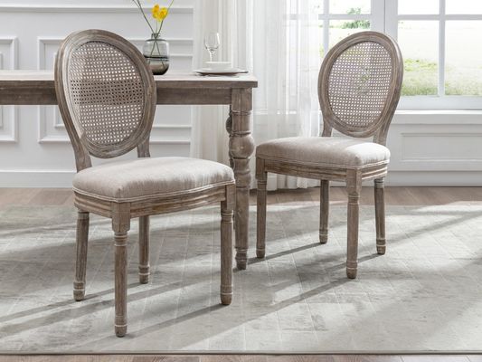 Hotel Furniture Classic Style Rattan Back Banquet Modern Nordic Chair 50pcs Upholstered Solid Wood Wedding Chair for Events