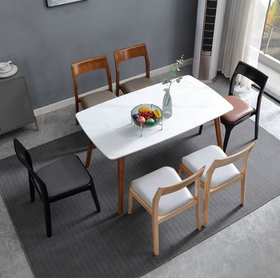 Modern Design Modern Nordic Stackable Oak Walnut Dining Chair Wooden Restaurant Dining Chairs for Home Furniture
