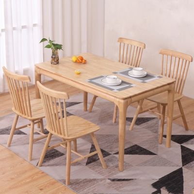 LL-A02 Nordic Modern Style Solid  Wood Dining Table Indoor