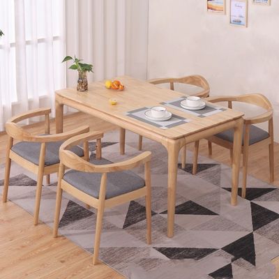 LL-A02 Nordic Modern Style Solid  Wood Dining Table Indoor