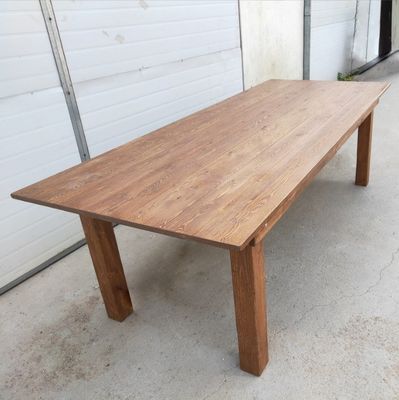 Cover Material Solid Wood Classical Design Folding Farm Dining Wedding Table with Wooden Cover and Folding Feature
