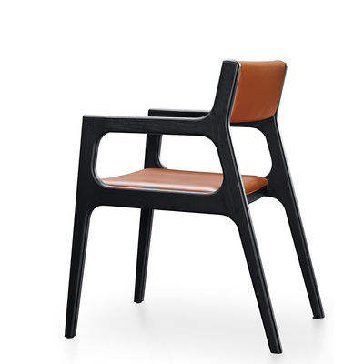 Elevate Your Dining Experience with Our Solid Teak Wood Nordic Rest Armrest Chair