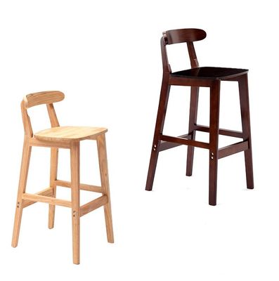 Vintage Style High Chair Bar Stool with Solid Wood Material  LL-C34