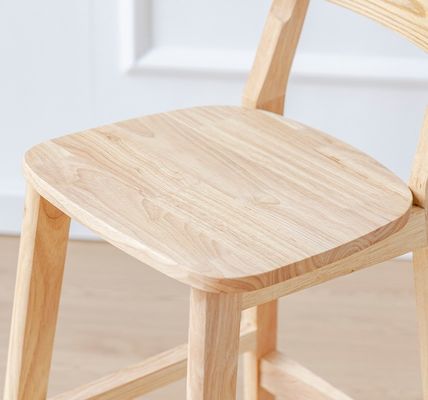 Vintage Style High Chair Bar Stool with Solid Wood Material  LL-C34