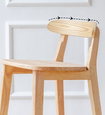Vintage Style High Chair Bar Stool with Solid Wood Material  LL-C34