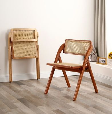 Mail Packing Modern Design Foldable Wood Rattan Restaurant Chairs for Home Furniture