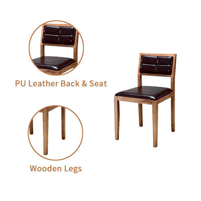 Adjustable Durable And Trendy Handle Chair Natural Wooden Cafe Chair with Cushion Dining Room Chair Frames in Bulk