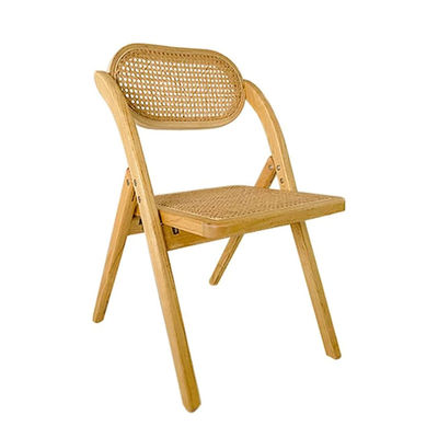 Stylish Morden Dining Fruniture Wooden Chair with Durable Rattan Seat and Back