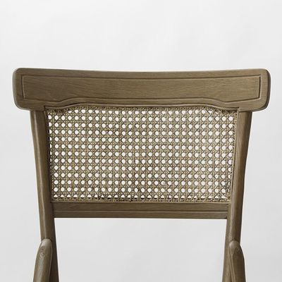 Custom Made Birch Wood Hotel Dining Chairs with Fabric Upholstery