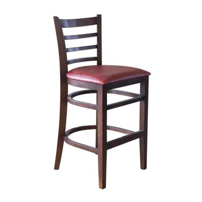 Bar Furniture Modern Solid Wood High Chair Wood Bar Chair for Restaurant Dining