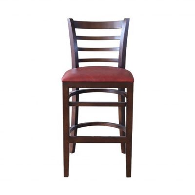 Bar Furniture Modern Solid Wood High Chair Wood Bar Chair for Restaurant Dining