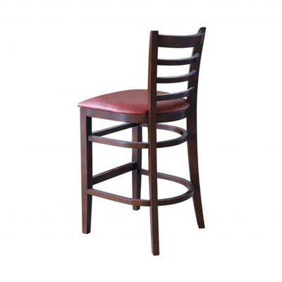 Bar Furniture Modern Solid Wood High Chair Wood Bar Chair for Restaurant Dining