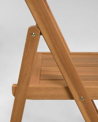 Sturdy Foldable Wood Chair for Nordic Design Hotel and Restaurant