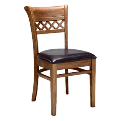 Modern Style Fabric Foam Sponge Cover Wood Chair for Solid Wood Hotel Dining Room