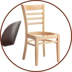 Modern Style Fabric Foam Sponge Cover Wood Chair for Solid Wood Hotel Dining Room