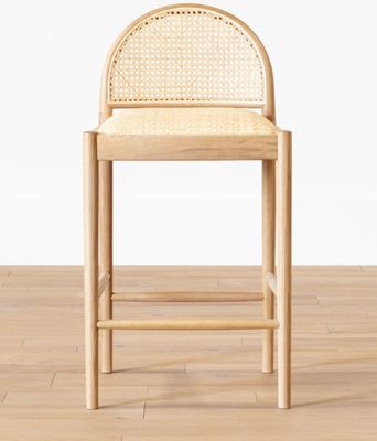 Modern Dining Furntiure Solid Wood PU Leather Bar Chair for Restaurant Furniture