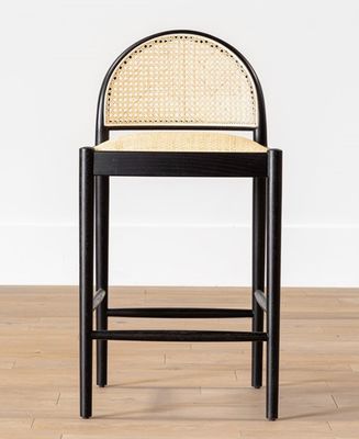 Modern Dining Furntiure Solid Wood PU Leather Bar Chair for Restaurant Furniture
