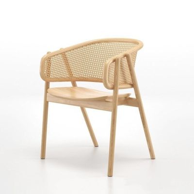 Contemporary Wooden Rattan Dining Chair with Good and Eco-Friendly Material