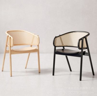 Contemporary Wooden Rattan Dining Chair with Good and Eco-Friendly Material