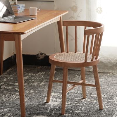 Solid Wood Dining Chair Nordic Good Design Antique Restaurant Furniture with Contemporary Style in 55cm*40cm*74cm