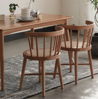 Solid Wood Dining Chair Nordic Good Design Antique Restaurant Furniture with Contemporary Style in 55cm*40cm*74cm