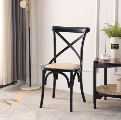 Solid Wooden Cross Back Wedding Wooden Chair For Events With Customized Designs