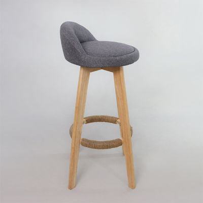 Modern Style Antique Upholstered Wooden Stools Leather Bar Chair for Bar Table Dining Room and Bar Function