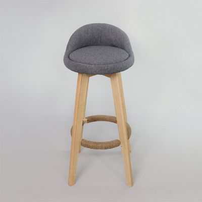 Modern Style Antique Upholstered Wooden Stools Leather Bar Chair for Bar Table Dining Room and Bar Function