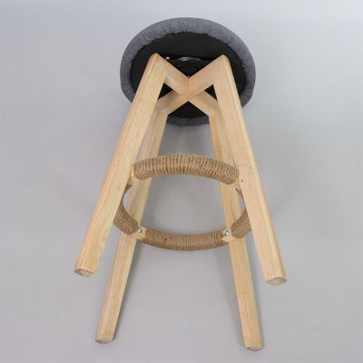 Modern Style Antique Upholstered Wooden Stools Leather Bar Chair for Bar Table Dining Room and Bar Function