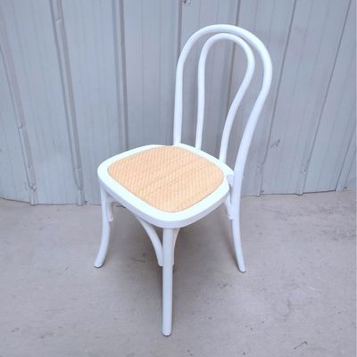 Stackable Wood Chair with 100KG Weight Limit Modern Furniture Restaurant Natual Stacked Rattan Dining Chairs