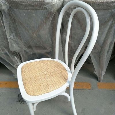 Stackable Wood Chair with 100KG Weight Limit Modern Furniture Restaurant Natual Stacked Rattan Dining Chairs