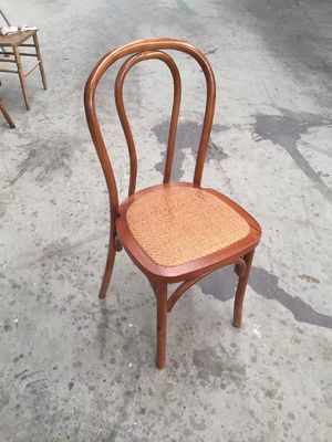 Stackable Wood Chair with 100KG Weight Limit Modern Furniture Restaurant Natual Stacked Rattan Dining Chairs