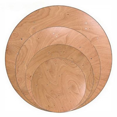 Design Round Wooden Banquet Wedding Folding Farm Table Dining Table for Event Rental and Dining Room Furniture