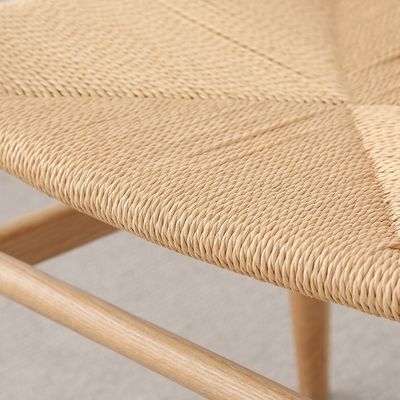 Handmade Solid Beach Wood Rope Woven Cushion Dining Y Chair NO Folded OEM Service Accepted Solid Wood