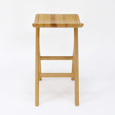 Home Bar Essential Lacquered Solid Wood Bar Stool with High Living Room Chair